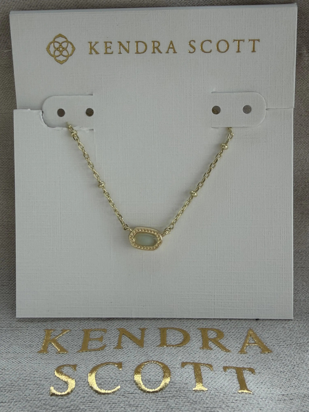 Kendra Scott Green Pendant Necklace